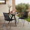 Armen Living Clip Indoor Outdoor Stackable Steel Dining Chair with Black Rope, PK2 LCCPSIBL - alternate 8